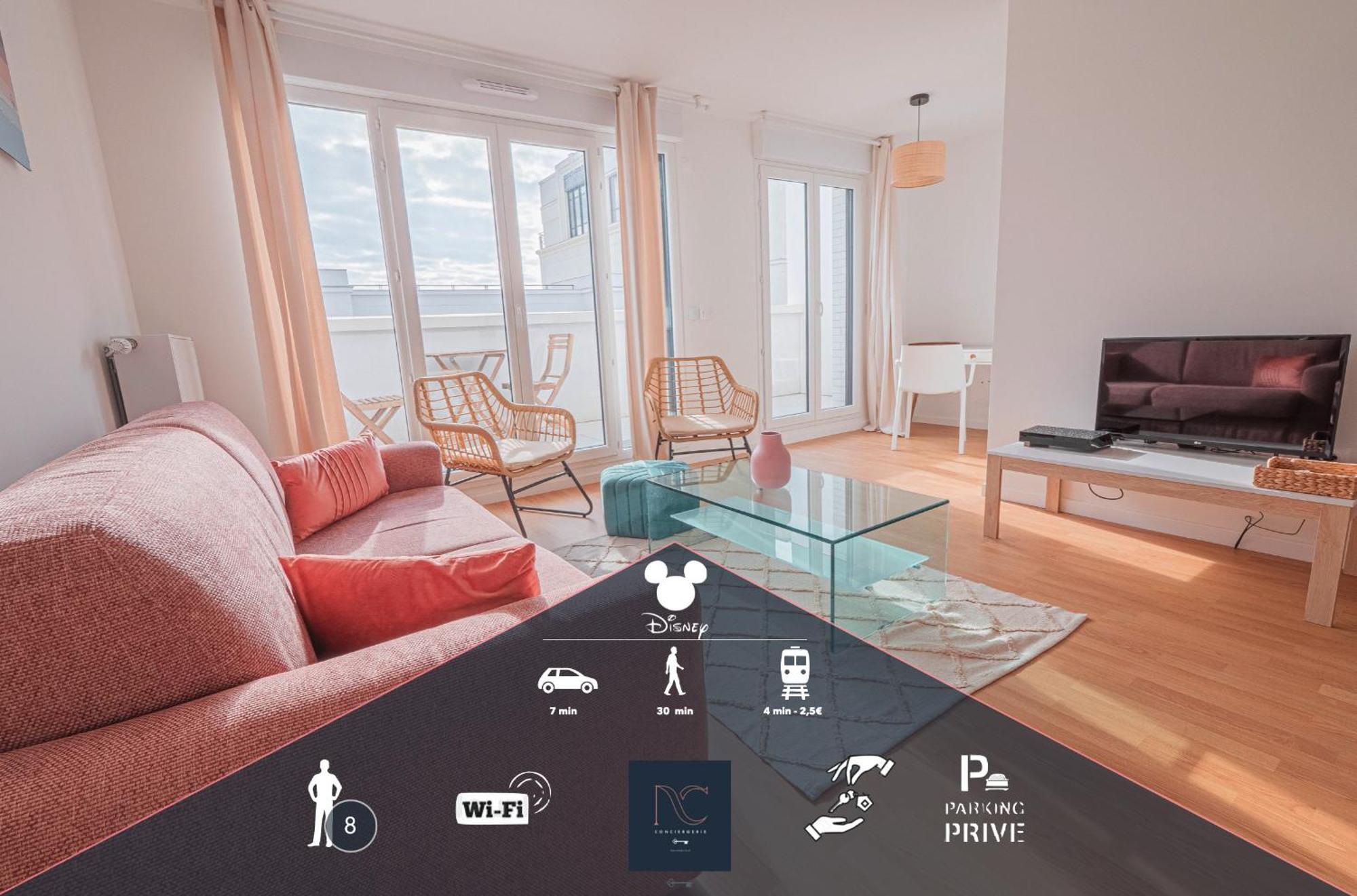 Apartment *disneyland-paris* 8 Pers, Wifi, 2 Parkings *